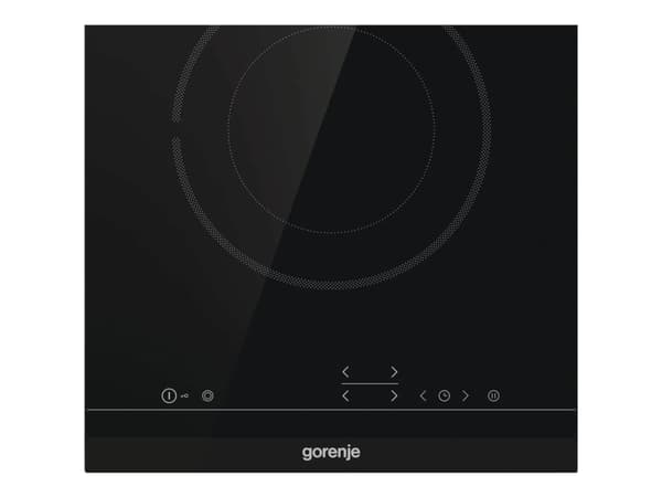 Gorenje Essential ECT322BCSC - Keramisk komfyrtopp - 2 plater - Nisje - bredde: 28.3 cm - dybde: 49 cm - med fasettert frontkant - svart