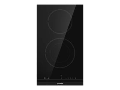 Gorenje Essential ECT322BCSC - Keramisk komfyrtopp - 2 plater - Nisje - bredde: 28.3 cm - dybde: 49 cm - med fasettert frontkant - svart