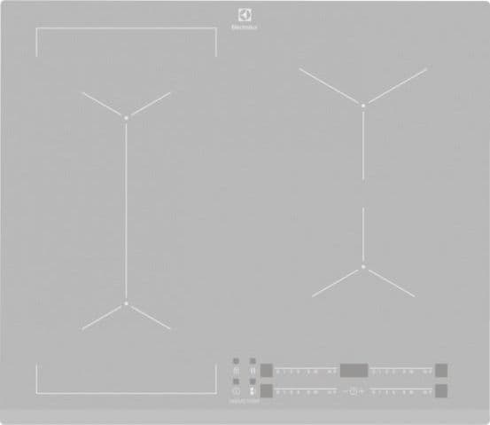 Electrolux EIV63440BS, Sølv, Innebygget, Sonebasert induksjon, Glass, 4 zone(s), 4 zone(s)
