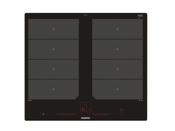 Siemens iQ700 EX601LXC1E - Induksjonskomfyrtopp - 4 plater - Nisje - bredde: 56 cm - dybde: 50 cm - svart