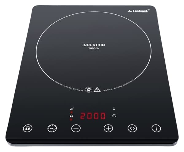 Steba IK 65 Slim, Sort, Benkeplate, 28 cm, Sonebasert induksjon, Glass-keramikk, 1 zone(s)