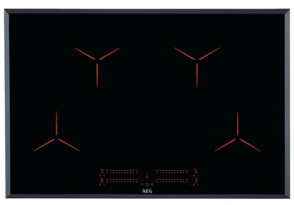 AEG IPE84531FB - PureBlack - induktionshäll - 4 kokplattor - Fördjupning - bredd: 75 cm - djup: 49 cm - med vinklad ram - svart