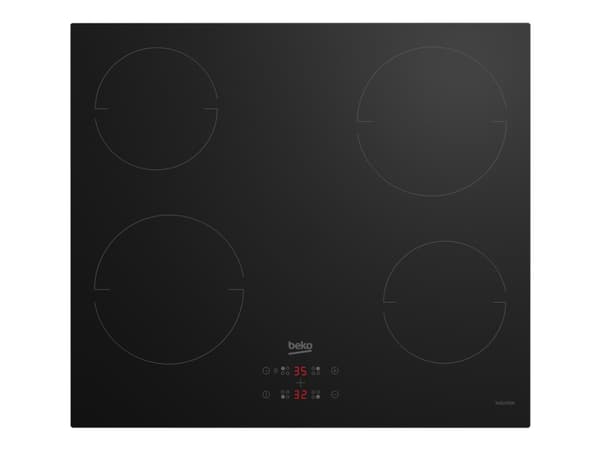 Beko HII64401MT, Musta, Kiinteä, Keittoalueinduktioliesi, 4 alue(tta), 4 alue(tta), Haudutus