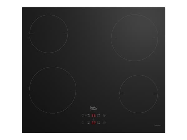 Beko HII64401MT, Musta, Kiinteä, Keittoalueinduktioliesi, 4 alue(tta), 4 alue(tta), Haudutus