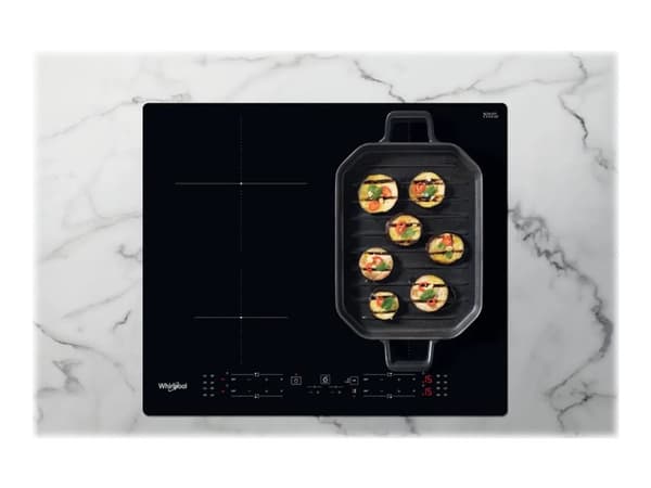 Whirlpool Filo WB B8360 NE - Induksjonskomfyrtopp - 4 plater - Nisje - bredde: 56 cm - dybde: 48 cm - svart