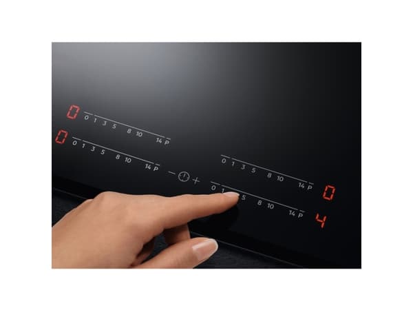 AEG IAE64413XB, Svart, Inbyggd, 60 cm, Induktionshäll med zon, Glas, 4 zone(s)