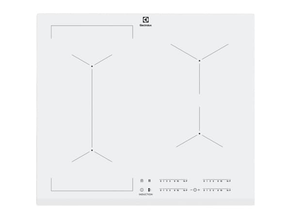 Electrolux EIV63440BW, Vit, Inbyggd, Induktionshäll med zon, Glas, 4 zone(s), 4 zone(s)