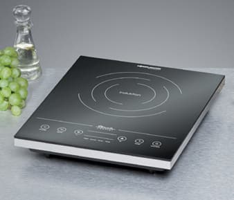 Rommelsbacher CT 2010/IN, Sort, Hvit, Benkeplate, Sonebasert induksjon, Glass-keramikk, 1 zone(s), 1 zone(s) Sort, Hvit