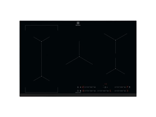 Electrolux EIV835, Sort, Innebygget, 80 cm, Sonebasert induksjon, 5 zone(s), 5 zone(s) Sort