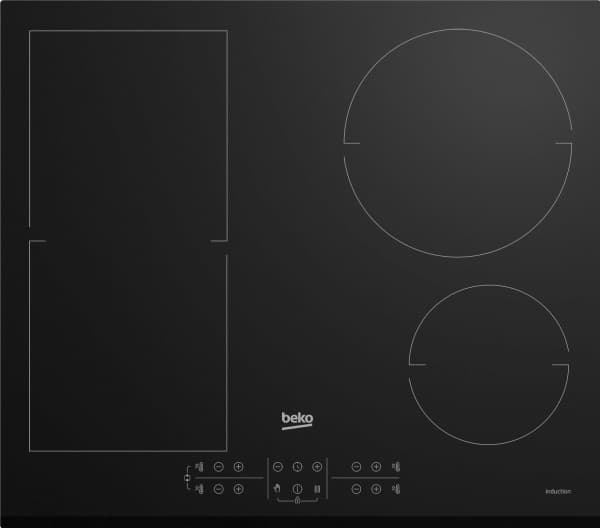 Beko HII64202FMT kokeplate Sort Innebygget 60 cm Sonebasert induksjon 4 zone(s)