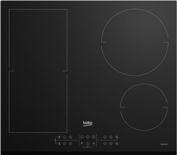 Beko HII64202FMT kokeplate Sort Innebygget 60 cm Sonebasert induksjon 4 zone(s)