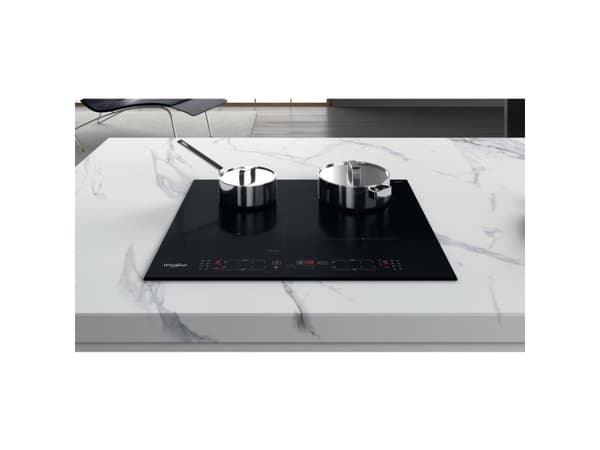 Whirlpool WL B1160 BF, Sort, Innebygget, 59 cm, Sonebasert induksjon, Glass, 4 zone(s)