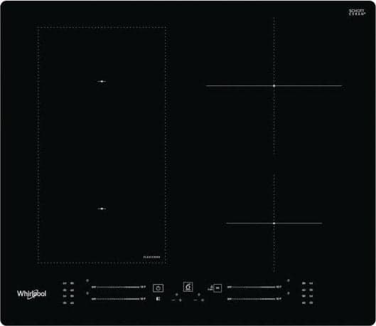 Whirlpool WL S7960 NE, Svart, Inbyggd, 60 cm, Induktionshäll med zon, Keramiska, 4 zone(s)