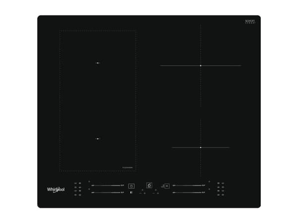Whirlpool WL S7960 NE, Sort, Innebygget, 60 cm, Sonebasert induksjon, Keramisk, 4 zone(s) Sort