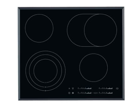AEG HK654070FB - Keramisk komfyrtopp - 4 plater - Nisje - bredde: 56 cm - dybde: 49 cm - med fasettert frontkant