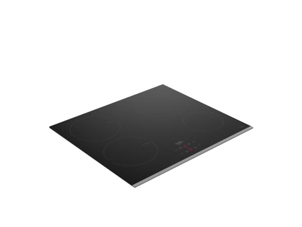Beko HII64402MTX, Sort, Innebygget, 60 cm, Sonebasert induksjon, Glass, 4 zone(s)