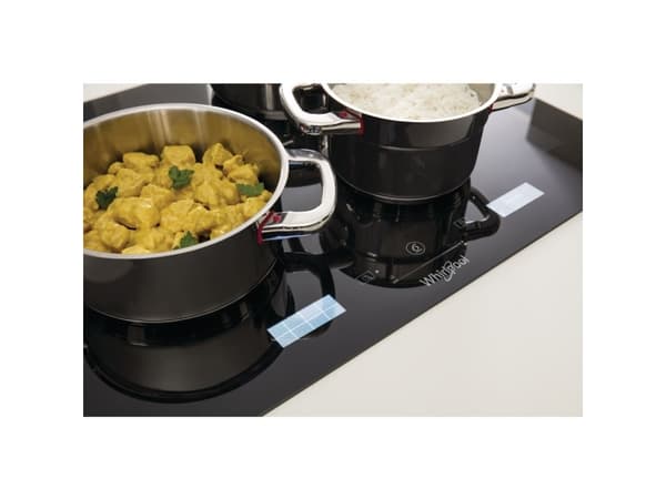 Whirlpool SMP 658C/BT/IXL, Sort, Innebygget, 65 cm, Sonebasert induksjon, iXelium, 4 zone(s)