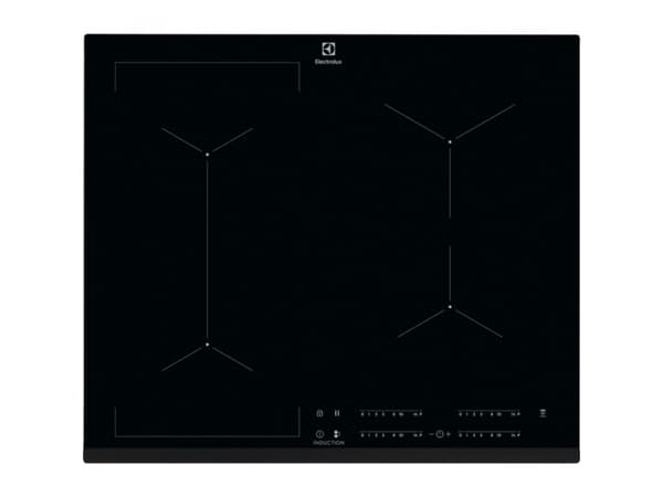Electrolux EIV63443 - Induksjonskomfyrtopp - 4 plater - Nisje - bredde: 56 cm - dybde: 49 cm - med avfaset front - svart