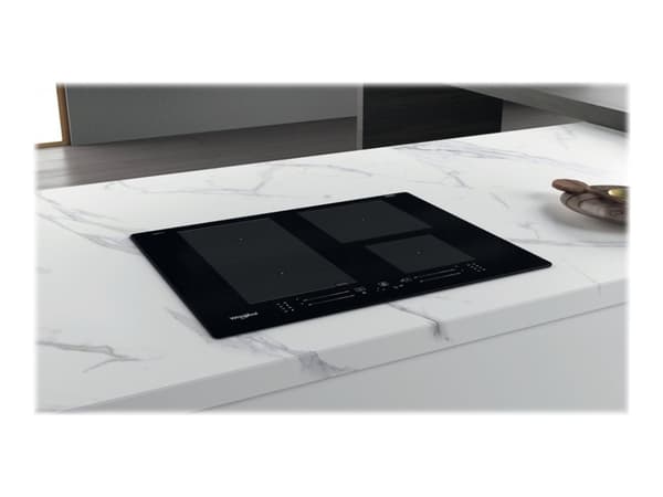 Whirlpool iXelium WF S2765 NE/IXL - Induktionshäll - 4 kokplattor - Fördjupning - bredd: 56 cm - djup: 48 cm - svart