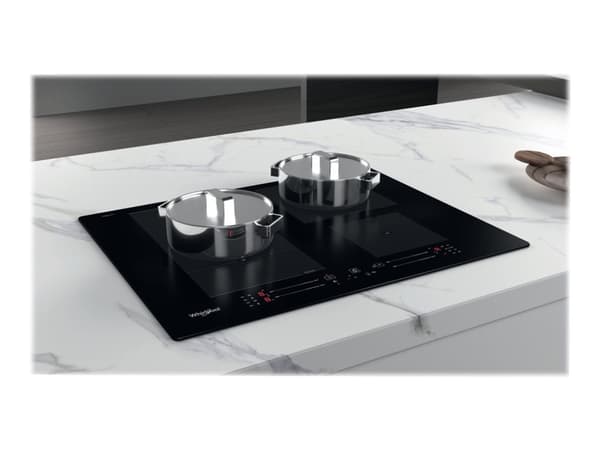 Whirlpool iXelium WF S2765 NE/IXL - Induktionshäll - 4 kokplattor - Fördjupning - bredd: 56 cm - djup: 48 cm - svart