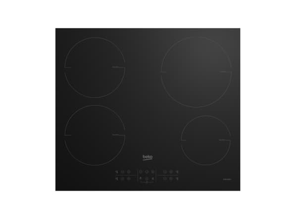 Beko HII64200MT - Induktionshäll - 4 kokplattor - Fördjupning - bredd: 56 cm - djup: 49 cm - svart