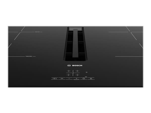 Bosch Serie | 4 PIE811B15E - Induktionshäll - 4 kokplattor - Fördjupning - bredd: 75 cm - djup: 49 cm - Klass B - ramlös - svart med nedåtriktad avga