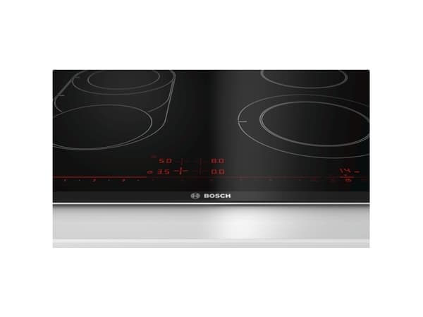 Bosch Serie 8 PKM675DP1D, Musta, Ruostumaton teräs, Kiinteä, Keraaminen, Keraaminen lasi, 4 alue(tta), 4 alue(tta)