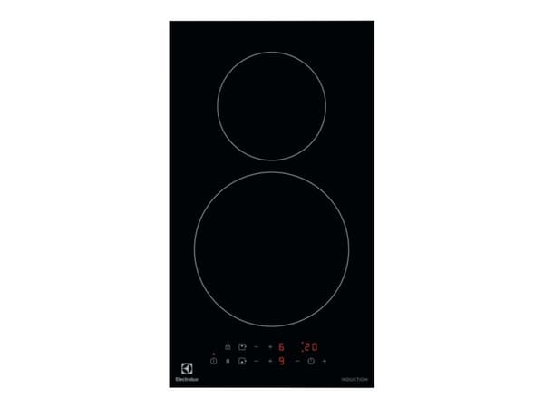 Electrolux Domino LIT30230C - Induktionshäll - 2 kokplattor - Fördjupning - bredd: 27 cm - djup: 49 cm - svart Svart