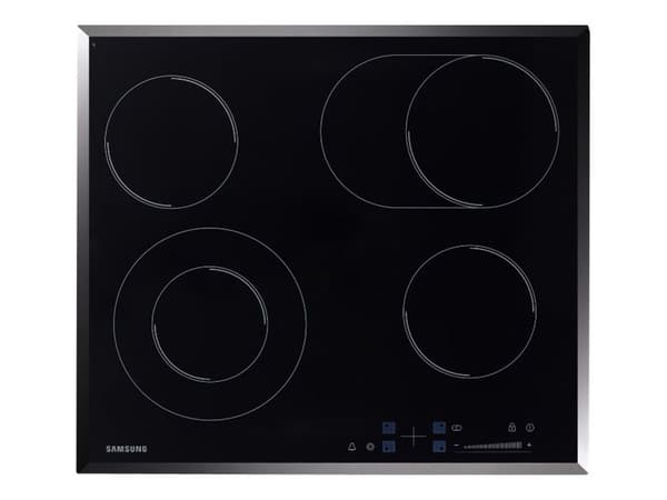 Samsung CTR164NC01 - Keramisk komfyrtopp - 4 plater - Nisje - bredde: 56 cm - dybde: 49 cm - med avskrådd ramme