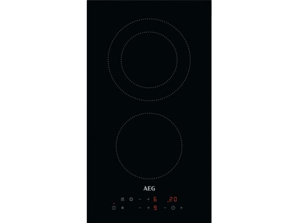 AEG HRB32310CB, svart, inbyggd, 29 cm, keramik, keramik, 2 zon(er) Svart