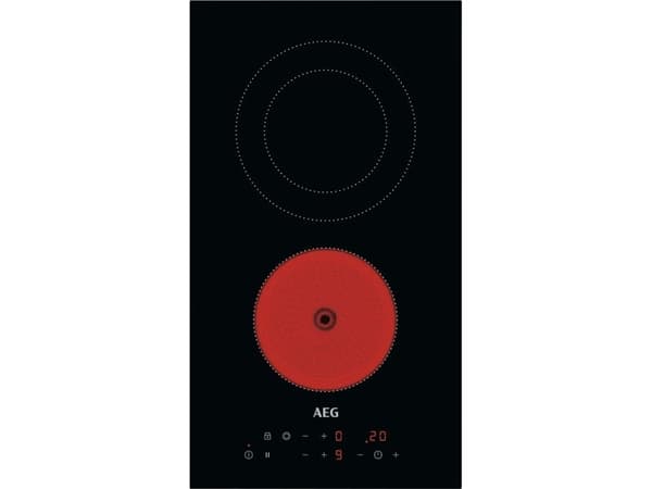 AEG HRB32310CB, Musta, Kiinteä, 29 cm, Keraaminen, Keraaminen, 2 alue(tta) musta