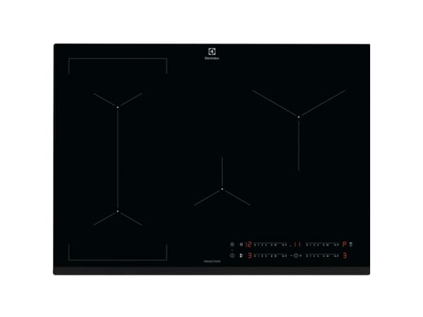 Electrolux EIV734 - Induktionshäll - 4 kokplattor - Fördjupning - bredd: 68 cm - djup: 49 cm - med fasad framsida - svart