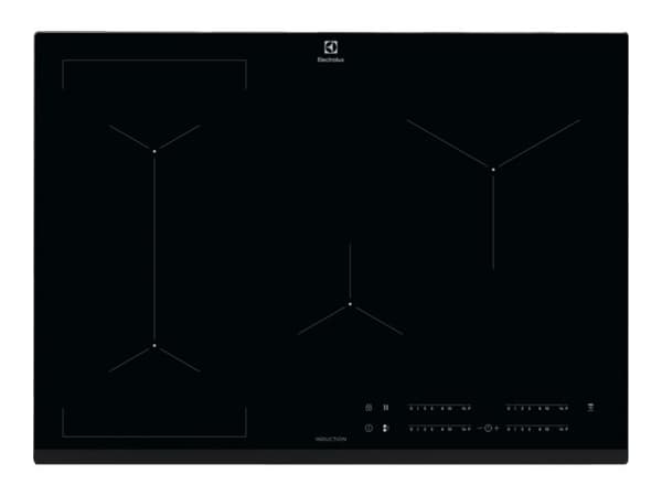 Electrolux EIV734 - Induktionshäll - 4 kokplattor - Fördjupning - bredd: 68 cm - djup: 49 cm - med fasad framsida - svart Svart