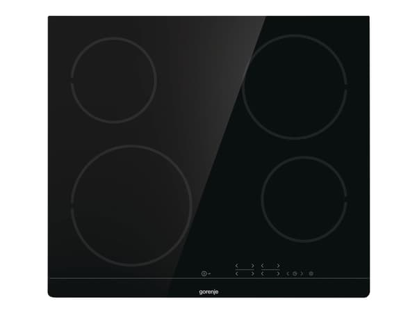 Gorenje ECT641BSC - Keramisk häll - 4 kokplattor - Fördjupning - bredd: 56 cm - djup: 49 cm - with sanded sides - svart