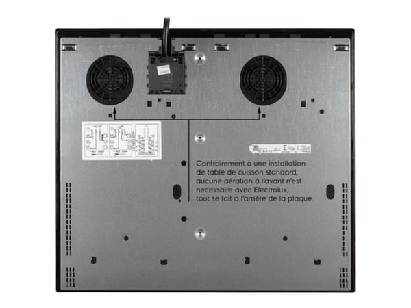Electrolux SÉRIE 700 LIV6343 - Induksjonskomfyrtopp - 4 plater - Nisje - bredde: 56 cm - dybde: 49 cm - med avfaset front - svart