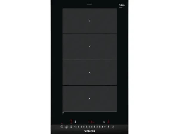 Siemens iQ700 EX375FXB1E - Induktionshäll - 2 kokplattor - Fördjupning - bredd: 27 cm - djup: 49 cm - med sidokanter i rostfritt stål, - med fasetter