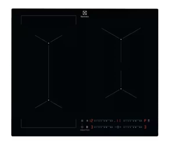 Electrolux KIV634I, Sort, Innebygget, 60 cm, Sonebasert induksjon, Glass-keramikk, 4 zone(s) Sort