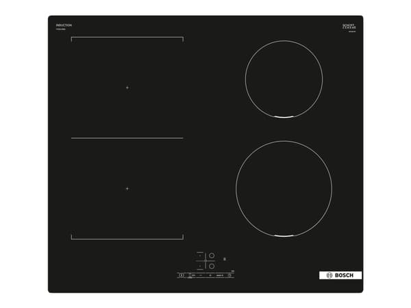 Bosch Serie 4 PVS611BB6E, Musta, Kiinteä, 60 cm, Keittoalueinduktioliesi, Keraaminen, 4 alue(tta)