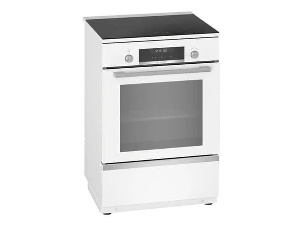 Bosch Serie 6 frittstående Komfyr med induktion - hvit