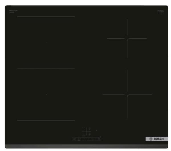 Bosch PVS63KBB5E, Sort, Innebygget, Sonebasert induksjon, Glass-keramikk, 4 zone(s), 4 zone(s) Sort