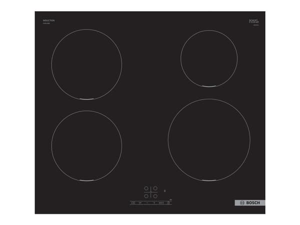 Bosch Serie 4 PUE611BB5E kokeplate Sort Innebygget 60 cm Sonebasert induksjon 4 zone(s)