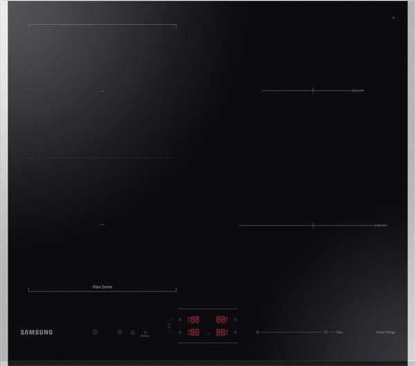 Samsung NZ64B5046JK, Sort, Innebygget, 60 cm, Sonebasert induksjon, Glass, 4 zone(s)