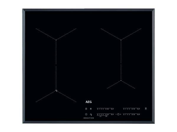 AEG IAE64431FB - Induktionshäll - 4 kokplattor - Fördjupning - bredd: 56 cm - djup: 49 cm - med vinklad ram - svart