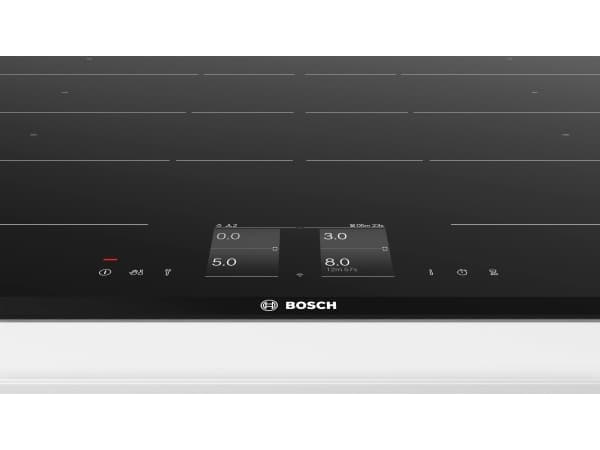 Bosch Serie 8 PXY875KV1E, Musta, Kiinteä, 80 cm, Keittoalueinduktioliesi, Keraaminen lasi, 4 alue(tta)
