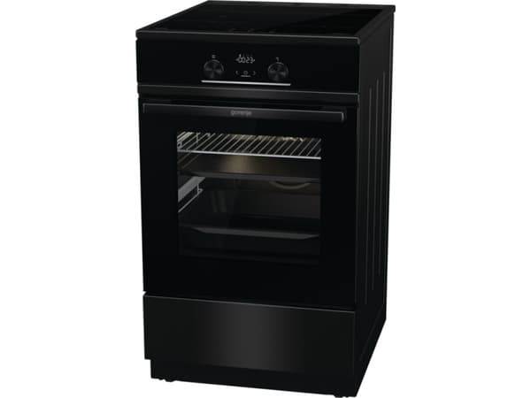 Gorenje Advanced GEIT5C60BPG - Komfyr - frittstående - bredde: 50 cm - dybde: 59.4 cm - høyde: 85 cm - med selvrens - svart