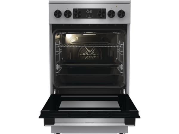 Gorenje Advanced GECS5C70XA - Komfyr - med dampfunksjon - frittstående - bredde: 50 cm - dybde: 59.4 cm - høyde: 85 cm - med selvrens - rustfritt stå
