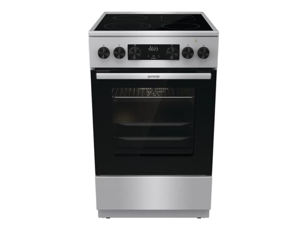 Gorenje Advanced GECS5C70XA - Komfyr - med dampfunksjon - frittstående - bredde: 50 cm - dybde: 59.4 cm - høyde: 85 cm - med selvrens - rustfritt stå Rustfritt stål