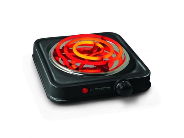 Esperanza EKH012K, Sort, Benkeplate, 21 cm, 1 zone(s), 1 zone(s), Rotasjon Sort