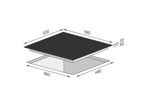Concept sdv3360n, Svart, Inbyggd, Keramisk, Keramiska, 4 zone(s), 4 zone(s)