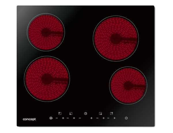 Concept sdv3360n, Svart, Inbyggd, Keramisk, Keramiska, 4 zone(s), 4 zone(s) Svart